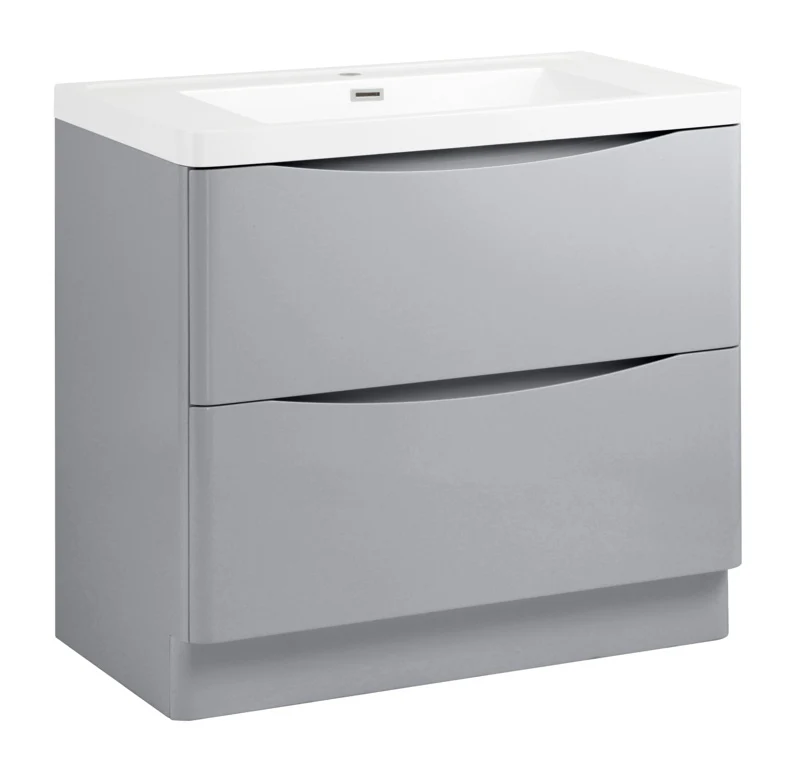 SP Ocata Grey Floor Standing Vanity Unit - 900mm