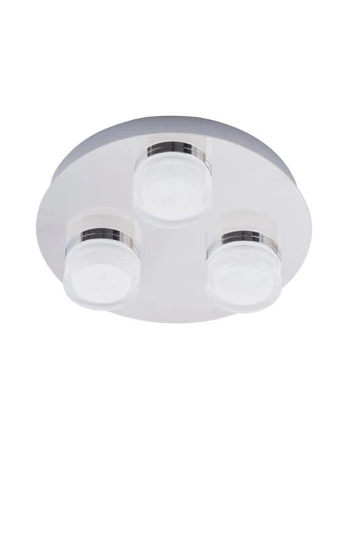 Spa Amalfi 3 Plate LED Flush Light - Chrome