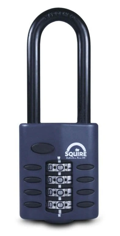 Squire Recodeable Heavy Duty Combination Padlock - Long Shackle - 50mm
