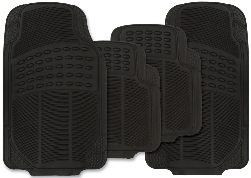 Streetwize Explorer Rubber Mat Set - Black 4 Piece