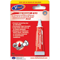 Streetwize V-Tech Threadlocker - 6g - Red