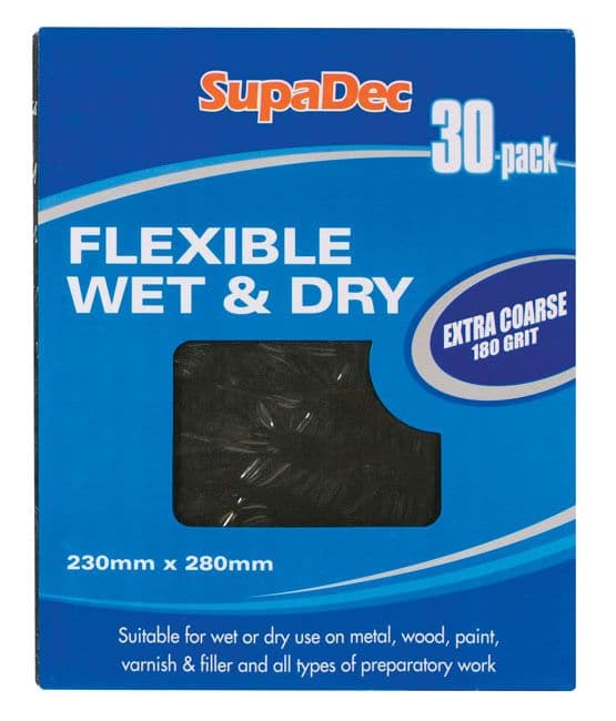 SupaDec Flexible Wet & Dry Paper - Fine 400 Grade Pack 30