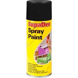 SupaDec Spray Paint - 400ml Gloss Black