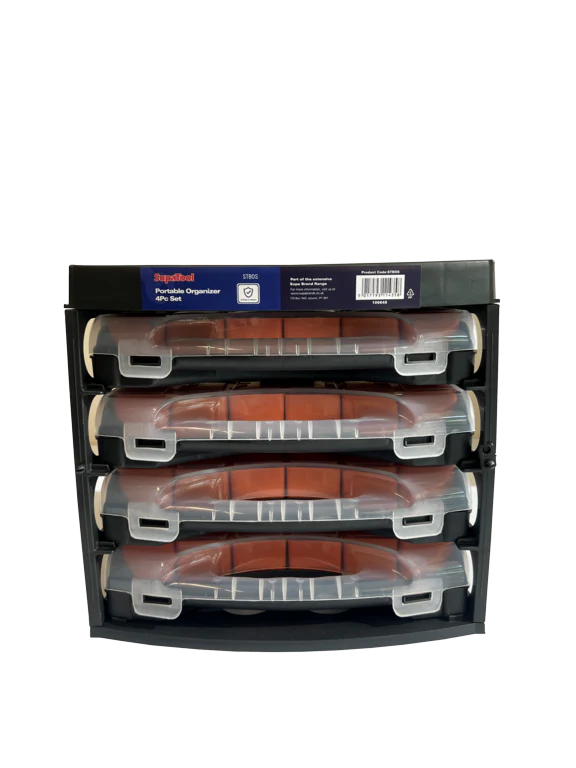 SupaTool Portable Organizer 4 Piece Set