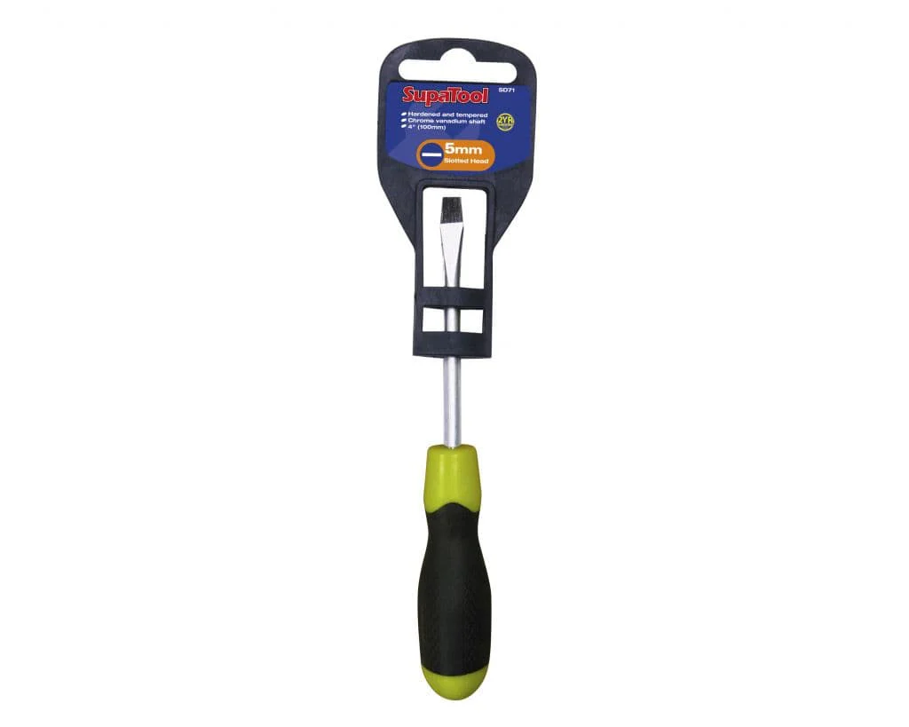 SupaTool Slotted Head Soft Grip Handle - 100mm x Slotted