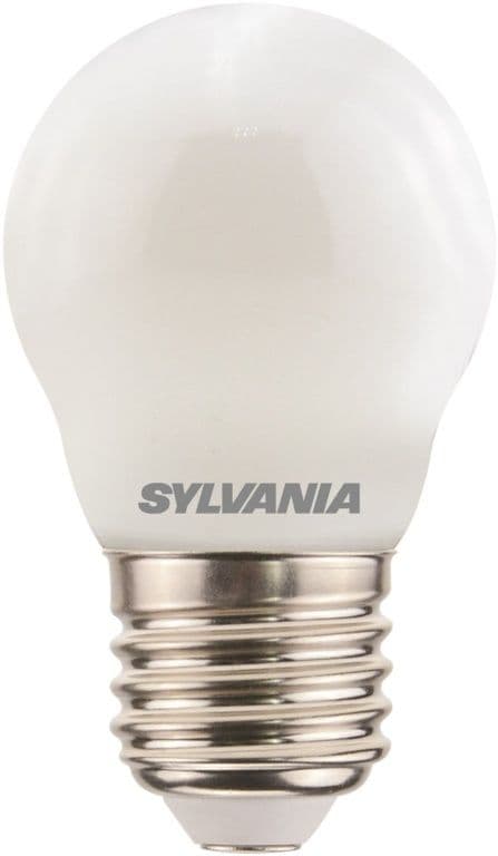 Sylvania LED Retro Ball Lamp Satin 470 Lumen E27 ES - Neutral White