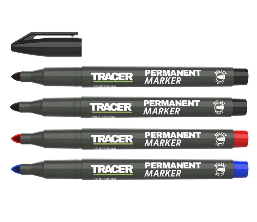 Tracer Permanent Markers - Assorted Pack 4