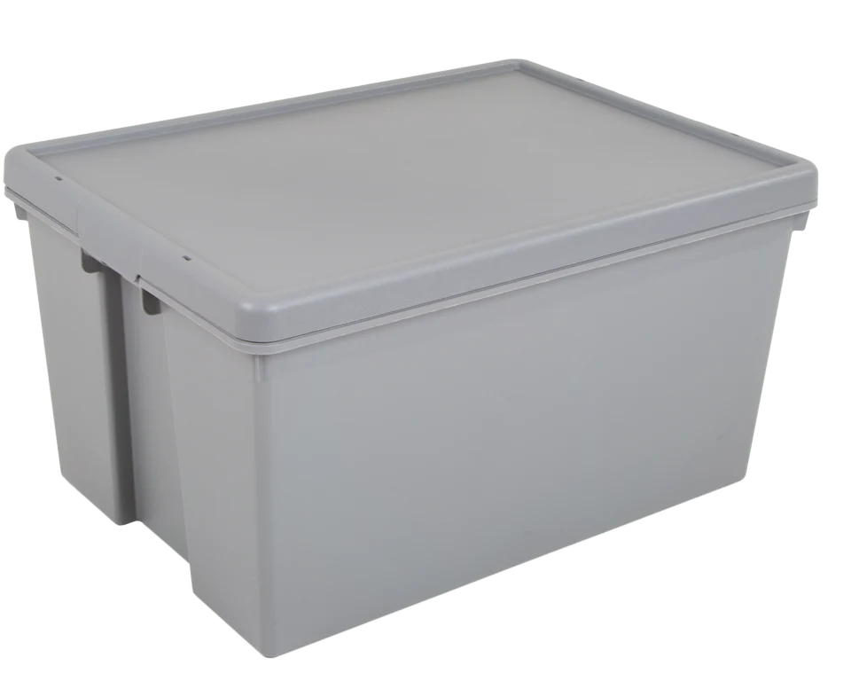 Wham 100% Upcycled Heavy Duty Box & Lid - 62L Various