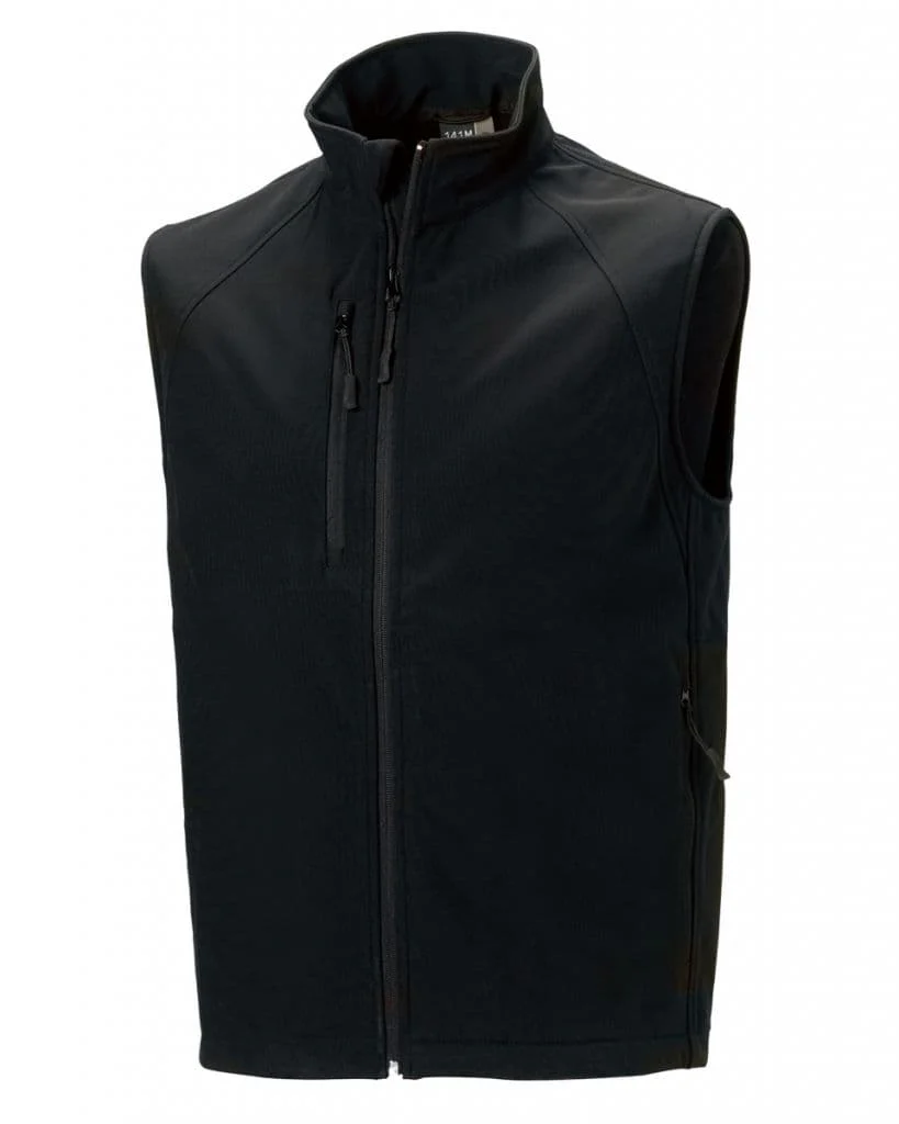 Workhouse Two Gents Softshell Gilet Black - S