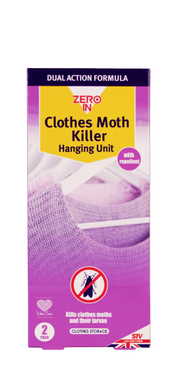 Zero In Moth Killer Hanging Unit - Twin Pack